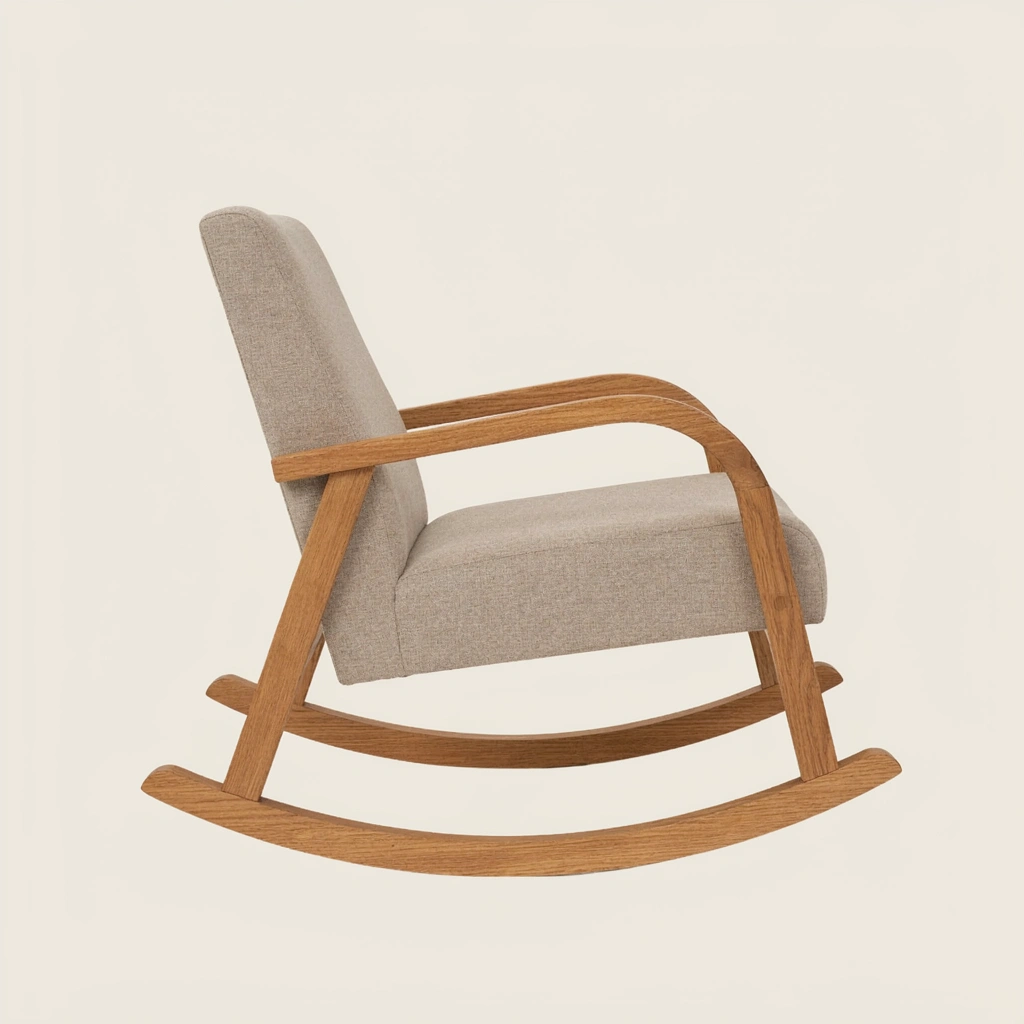 Rocking-chair d’allaitement Rocky beige à bascule